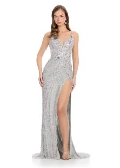 Hera Gown 39 Hera Gown -Naked Dresses Store 11236 Pink Silver ASHLEYlauren Hera Gown