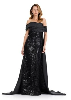 Santigo Gown -Naked Dresses Store 12020 Black 1