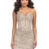 Saida Mini Dress -Naked Dresses Store 4763 Silver 1
