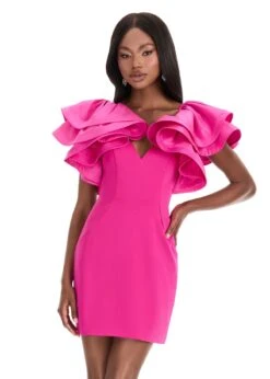 Yesenia Mini Dress -Naked Dresses Store 4841 Fuchsia 1