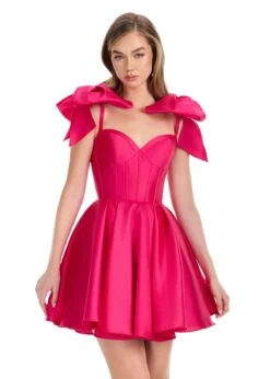 Galene Mini Dress -Naked Dresses Store 4855 Fuchsia 1
