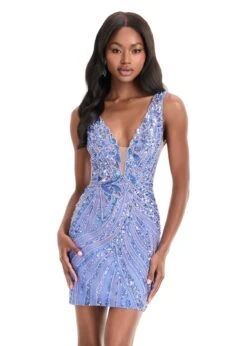 Mila Mini Dress -Naked Dresses Store 4893 Periwinkle 1