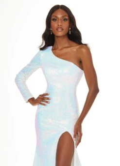 Micah Gown -Naked Dresses Store ASHLEYlauren 11026 Ivory Micah Gown. Close Up