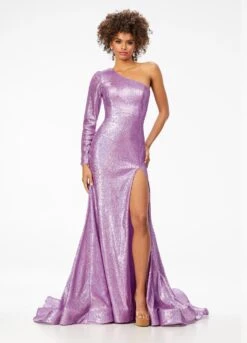 Micah Gown -Naked Dresses Store ASHLEYlauren 11026 Orchid Micah Gown