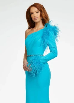 Isla Gown -Naked Dresses Store ASHLEYlauren 11131 Isla Evening Gown Aqua