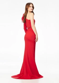 Isla Gown -Naked Dresses Store ASHLEYlauren 11131 Red Isla Evening Gown. Back