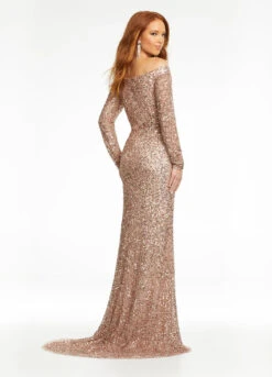 Mya Gown 16 Mya Gown -Naked Dresses Store ASHLEYlauren 11176 Champagne Mya Evening Gown. Back