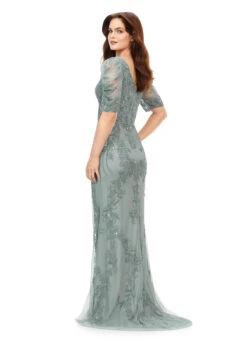 Penny Gown 16 Penny Gown -Naked Dresses Store ASHLEYlauren 11234 Sage Penny Evening Gown. Back