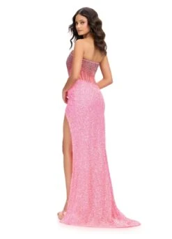 Idol Gown 27 Idol Gown -Naked Dresses Store ASHLEYlauren 11238 Pink Idol Evening Gown Back