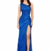 Kourt Gown -Naked Dresses Store ASHLEYlauren 11244 Blue Kourt Evening Gown