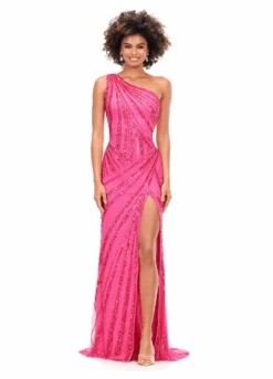 Kourt Gown -Naked Dresses Store ASHLEYlauren 11244 Pink Kourt Evening Gown