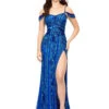 Leonie Gown -Naked Dresses Store ASHLEYlauren 11257 Royal Blue Leonie Evening Gown