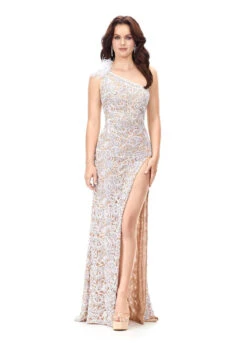 Duchess Gown -Naked Dresses Store ASHLEYlauren 11277 Nude Duchess Evening Gown