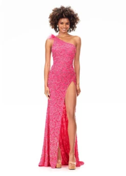 Duchess Gown -Naked Dresses Store ASHLEYlauren 11277 Pink Duchess Evening Gown