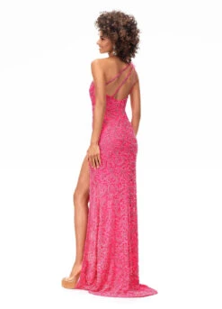 Duchess Gown -Naked Dresses Store ASHLEYlauren 11277 Pink Duchess Evening Gown. Back