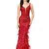 Ava Gown -Naked Dresses Store ASHLEYlauren 11279 Red Ava Evening Gown