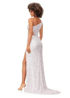 Zafira Gown -Naked Dresses Store ASHLEYlauren 11288 Ivory Zafira Evening Gown Back