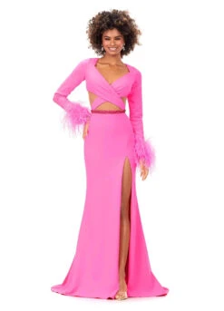 Larna Gown -Naked Dresses Store ASHLEYlauren 11308 Pink Larna Evening Gown