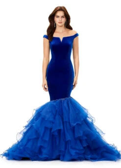 Regan Gown -Naked Dresses Store ASHLEYlauren 11312 Royal Blue Regan Evening Gown