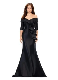 Celina Gown -Naked Dresses Store ASHLEYlauren 11324 Black Celina Gown