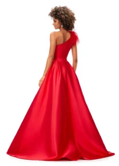 Luxe Gown -Naked Dresses Store ASHLEYlauren 11336 Red Luxe Evening Gown. Back