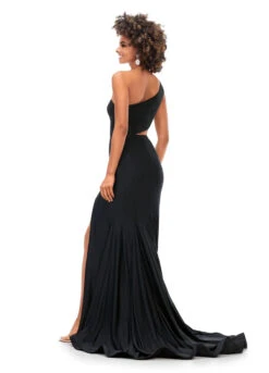 Billie Gown -Naked Dresses Store ASHLEYlauren 11337 Black Billie Evening Gown. Back