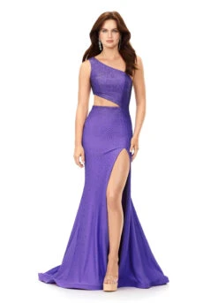 Billie Gown -Naked Dresses Store ASHLEYlauren 11337 Purple Billie Evening Gown