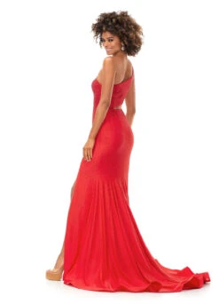 Billie Gown -Naked Dresses Store ASHLEYlauren 11337 Red Billie Evening Gown. Back