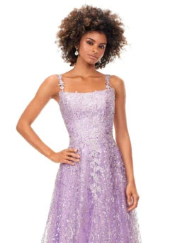 Remi Gown -Naked Dresses Store ASHLEYlauren 11338 Lilac Remi Evening Gown. Close Up