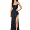 Allure Gown -Naked Dresses Store ASHLEYlauren 11342 Black Allure Evening Gown
