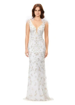 Fia Gown 15 Fia Gown -Naked Dresses Store ASHLEYlauren 11349 Ivory Fia Evening Gown