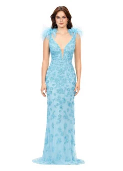 Fia Gown 18 Fia Gown -Naked Dresses Store ASHLEYlauren 11349 Sky Blue Fia Evening Gown