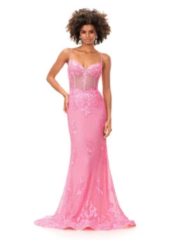 Audrina Gown -Naked Dresses Store ASHLEYlauren 11362 Pink Audrina Evening Gown