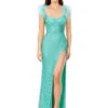 Haven Gown -Naked Dresses Store ASHLEYlauren 11367 Aqua Haven Evening Gown