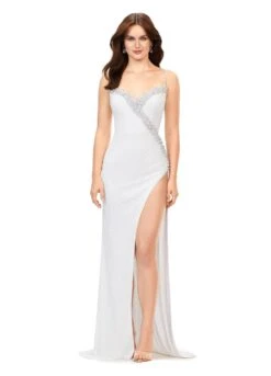 Mae Gown -Naked Dresses Store ASHLEYlauren 11368 Ivory Mae Evening Gown