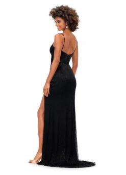 Astrid Gown -Naked Dresses Store ASHLEYlauren 11369 Black Astrid Evening Gown. Back