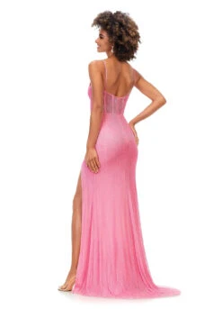 Astrid Gown -Naked Dresses Store ASHLEYlauren 11369 Pink Astrid Evening Gown. Back
