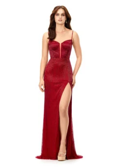 Astrid Gown -Naked Dresses Store ASHLEYlauren 11369 Red Astrid Evening Gown