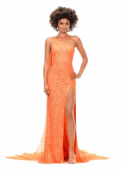 Miron Gown 17 Miron Gown -Naked Dresses Store ASHLEYlauren 11371 Orange Miron Evening Gown