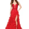 Flame Gown 13 Flame Gown -Naked Dresses Store ASHLEYlauren 11377 Red Flame Evening Gown