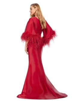 Alexa Gown -Naked Dresses Store ASHLEYlauren 11381 Red Alexa Evening Gown. Back