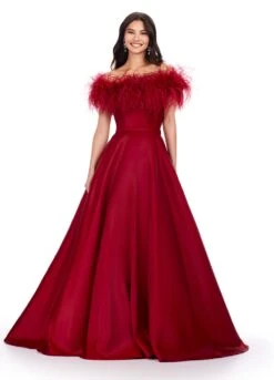 Paige Gown -Naked Dresses Store ASHLEYlauren 11382 Red Paige Evening Gown