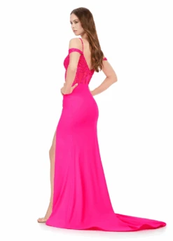 Irina Gown 22 Irina Gown -Naked Dresses Store ASHLEYlauren 11391 Pink Irina Evening Gown.Back