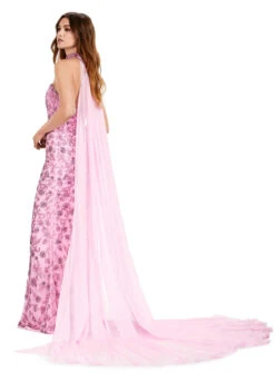 Soraya Gown 10 Soraya Gown -Naked Dresses Store ASHLEYlauren 11404 Pink Soraya Evening Gown. Back