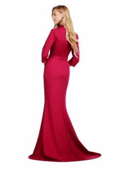 Ariana Gown -Naked Dresses Store ASHLEYlauren 11418 Red Ariana Evening Gown. Back