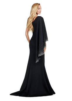 Ciara Gown -Naked Dresses Store ASHLEYlauren 11421 Black Ciara Evening Gown. Back