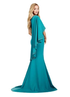 Ciara Gown -Naked Dresses Store ASHLEYlauren 11421 Green Ciara Evening Gown. Back