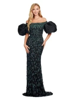 Cassia Gown -Naked Dresses Store ASHLEYlauren 11432 Black Cassia Evening Gown