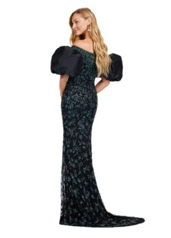 Cassia Gown -Naked Dresses Store ASHLEYlauren 11432 Black Cassia Evening Gown. Back