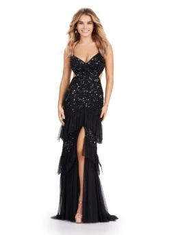 Sloane Gown -Naked Dresses Store ASHLEYlauren 11437 Black Sloane Evening Gown